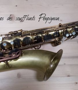 Saxophone ténor SELMER SA80 III de 1998 Avant et après sa restauration.